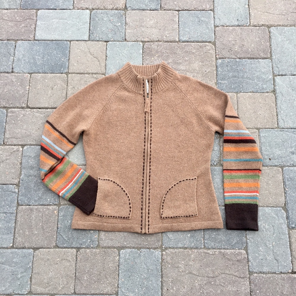 LAMBSWOOL FULL ZIP SWEATER